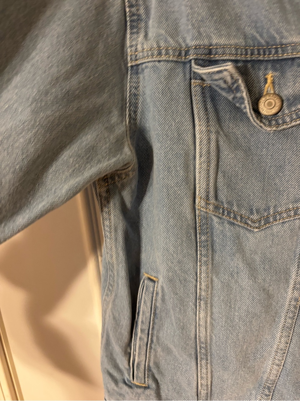 Old Navy Light Blue Denim Trucker Jacket - Picture 8 of 13